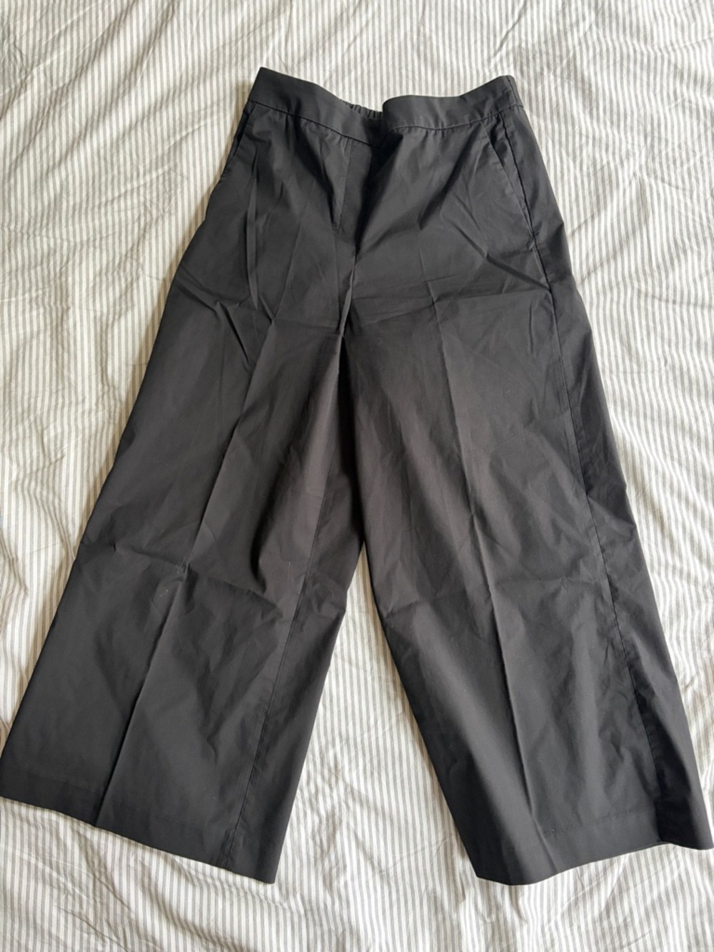 Babaton Black Wide-Leg Dress Pants